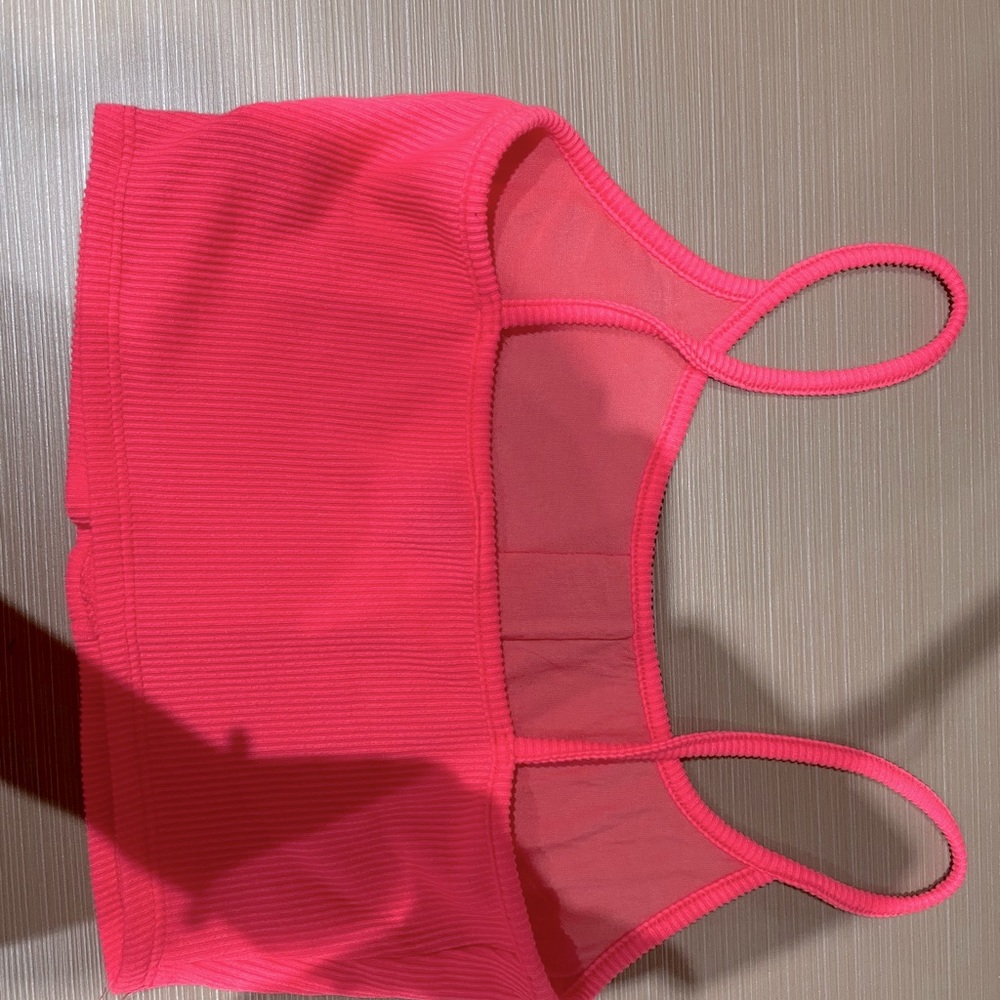 Neon Pink Button Down Tank - Picture 2 of 2